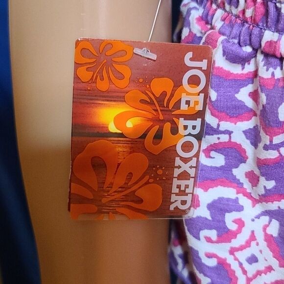 Joe Boxer 3 Tier Ruffle Purple Kaleidoscope Tub Top - Picture 6 of 10